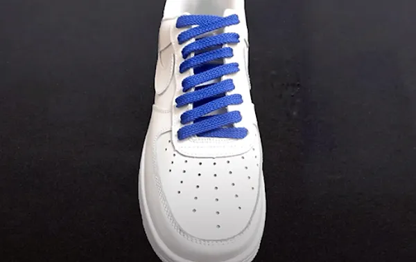 c&aacute;ch buộc d&acirc;y gi&agrave;y nike air force 1 shadow kiểu 1 đầu
