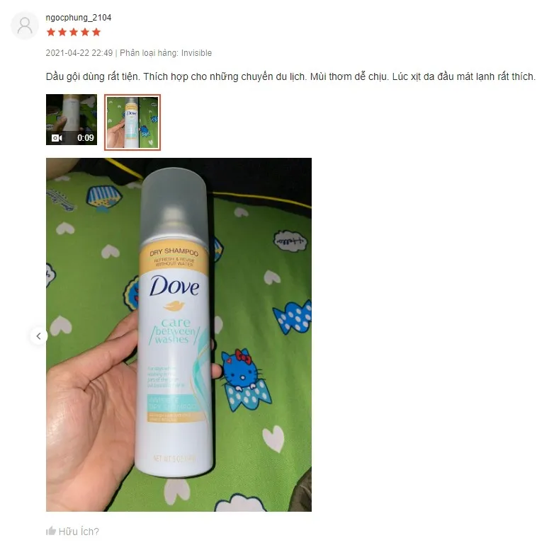 Đ&aacute;nh gi&aacute; dầu gội kh&ocirc; Dove