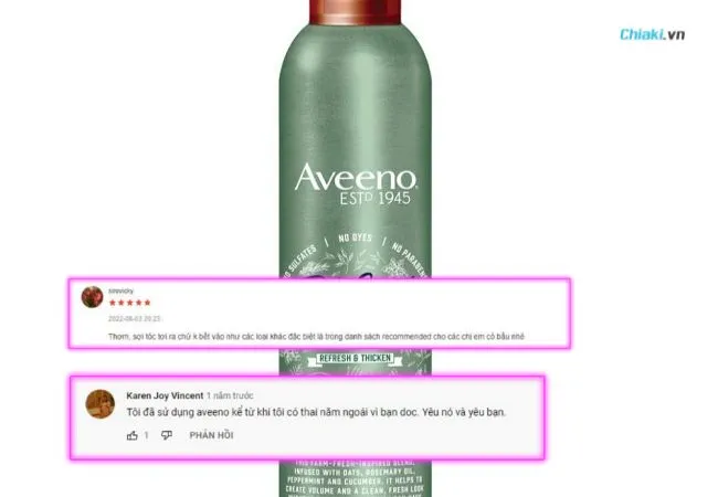 Đ&aacute;nh gi&aacute; dầu gội kh&ocirc; Aveeno Fresh Green Blends Dry Shampoo