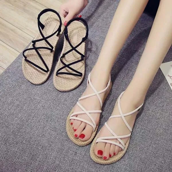 D&eacute;p đi chơi sandal quai ch&eacute;o đẹp