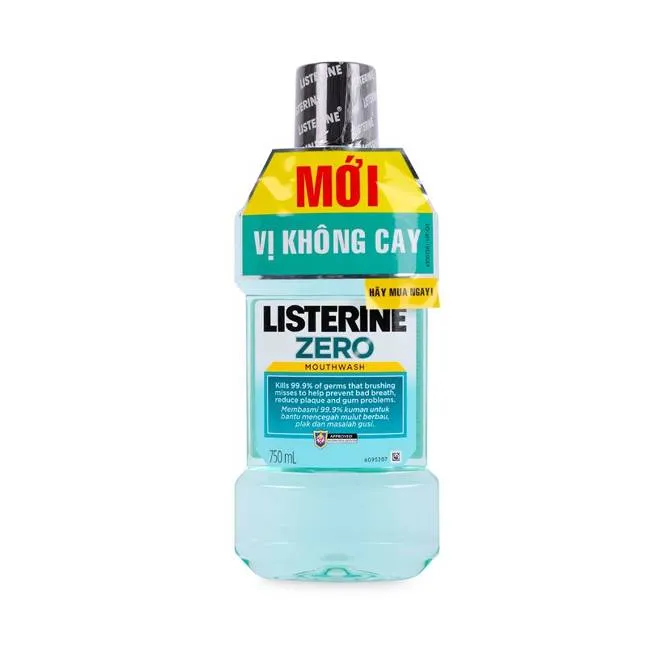 Nước s&uacute;c miệng diệt khuẩn Listerine Zero