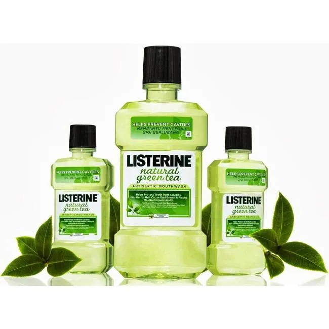 Nước s&uacute;c miệng Listerine Tr&agrave; Xanh Natural Green Tea