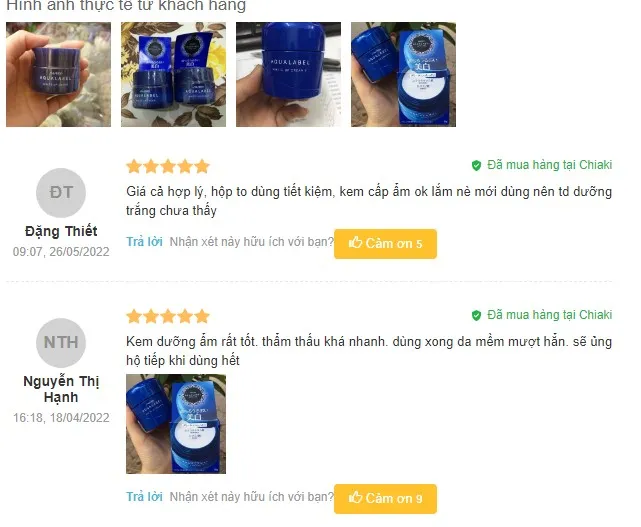Review kem dưỡng trắng da shiseido aqualabel white up cream