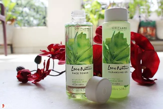 Sữa rửa mặt nha đam Aloe Vera Love Nature d&agrave;nh cho da dầu