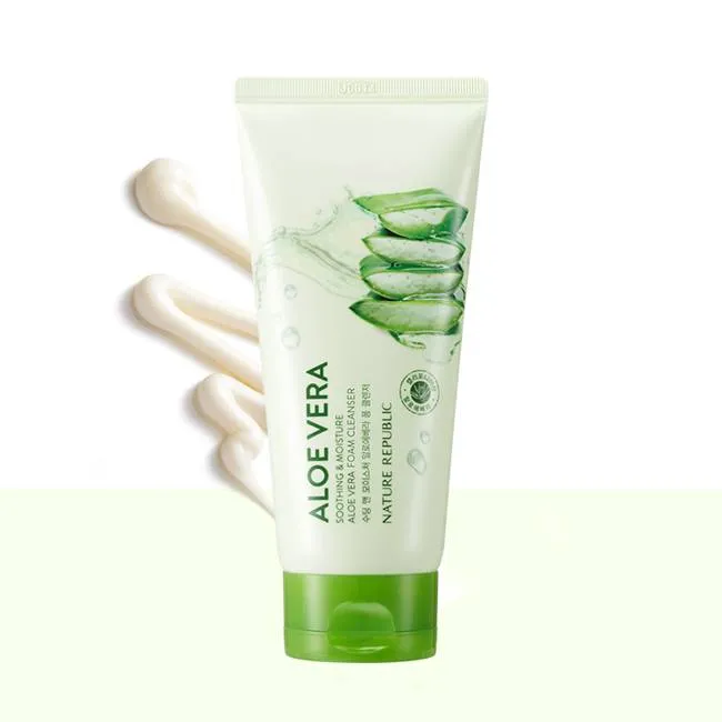 Sữa rửa mặt nha đam H&agrave;n Quốc Nature Republic