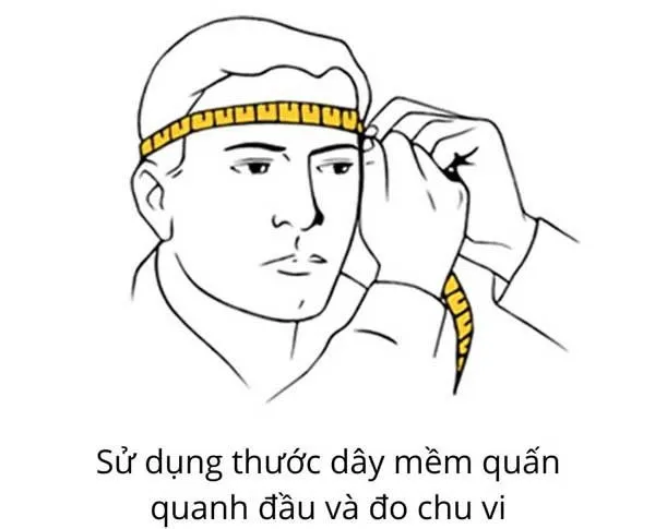 c&aacute;ch đo size mũ lưỡi trai ch&iacute;nh x&aacute;c