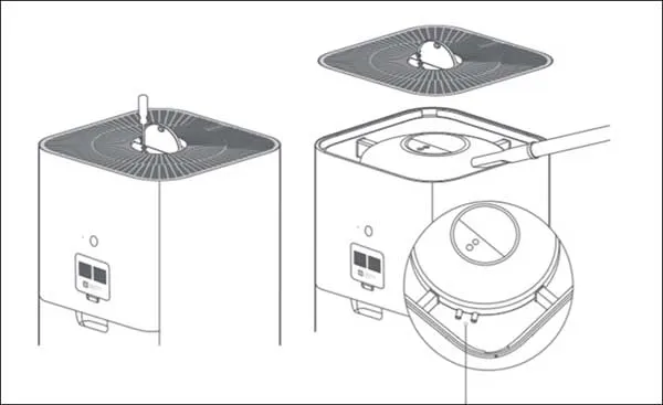 Vệ sinh thiết bị l&agrave;m sạch kh&ocirc;ng kh&iacute; Xiaomi