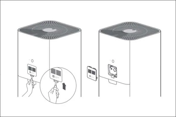 L&agrave;m sạch bụi ở vị tr&iacute; cảm biến laser