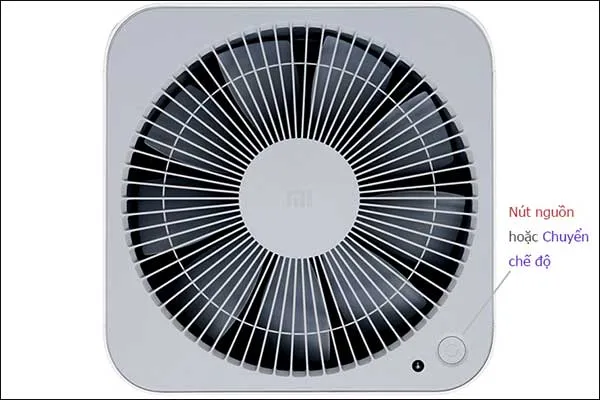Bật/tắt m&aacute;y l&agrave;m sạch kh&ocirc;ng kh&iacute; Xiaomi