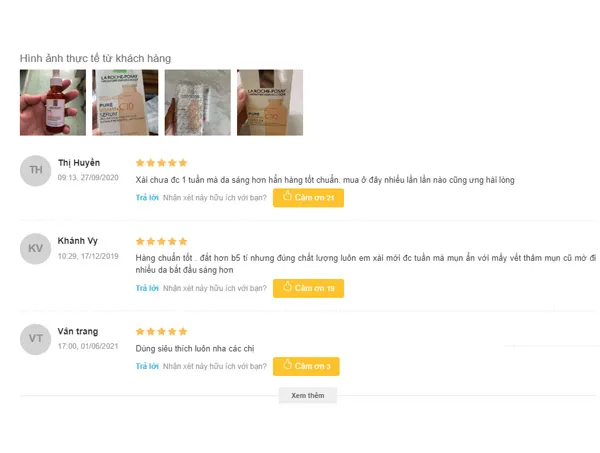 Phản hồi serum cho da thường trắng s&aacute;ng