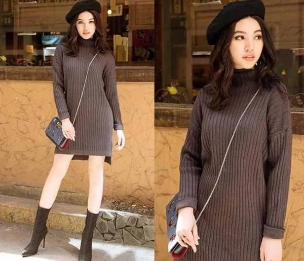 &aacute;o v&aacute;y len phối c&ugrave;ng t&uacute;i đeo ch&eacute;o nữ sexy