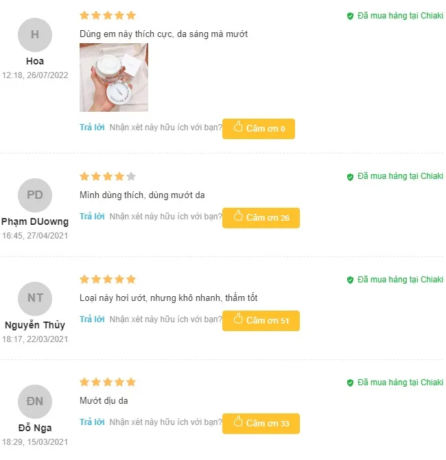 Review kem dưỡng trắng da mặt Glutathione 700 từ người sử dụng