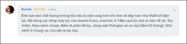 Đ&aacute;nh gi&aacute; về m&aacute;y l&agrave;m sạch kh&ocirc;ng kh&iacute; của người ti&ecirc;u d&ugrave;ng