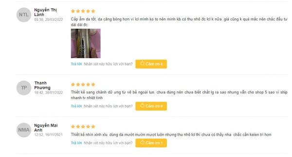 phản hồi Serum dưỡng trắng da mặt cho da nhạy cảm Eldas Aura All In One&nbsp;