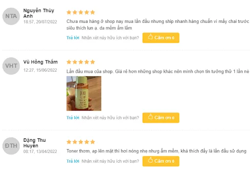 Review Toner cho da nhạy cảm mụn Pixi Glow Tonic 5% AHA