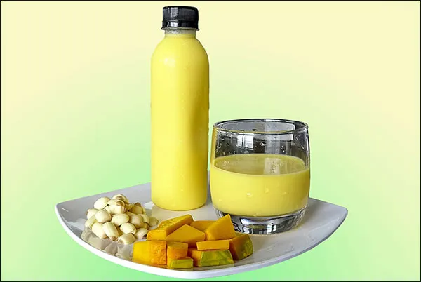 sữa b&iacute; đỏ hạt sen bằng m&aacute;y l&agrave;m sữa hạt