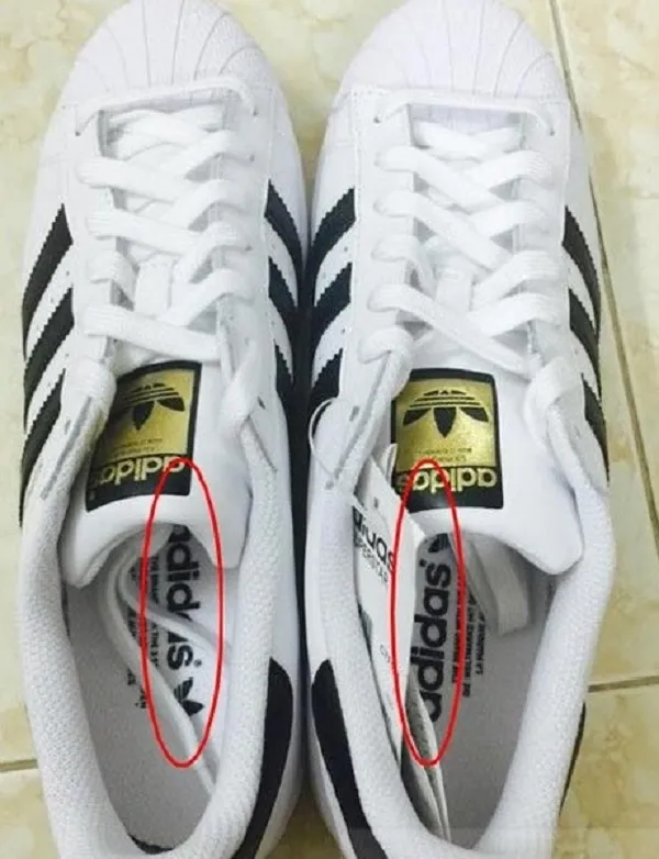 Kiểm tra gi&agrave;y Adidas qua l&oacute;t gi&agrave;y