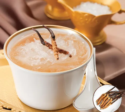 Hạ thảo đ&ocirc;ng tr&ugrave;ng chưng yến