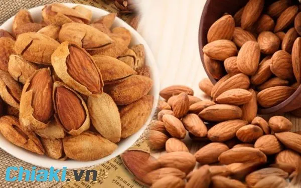 hạt hạnh nh&acirc;n l&agrave; thực phẩm gi&agrave;u canxi cho b&agrave; bầu