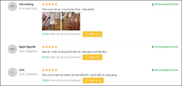 Feedback của người d&ugrave;ng về m&aacute;y tăm nước Flosser MIJIA MEO701