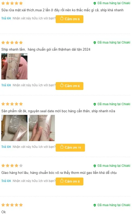 Review Sữa rửa mặt trị mụn đầu đen H&agrave;n Quốc The Face Shop Rice Water Bright