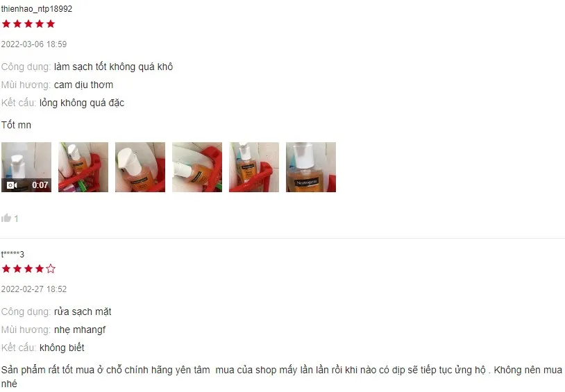 Review sữa rửa mặt trị mụn đầu đen Neutrogena Oil Free Acne Wash