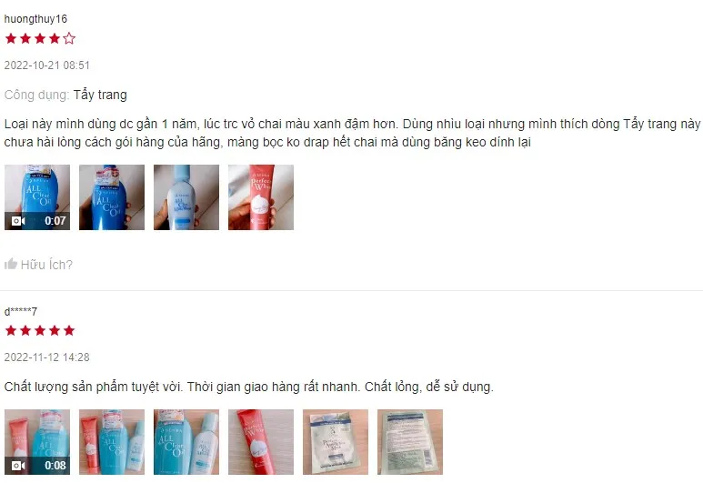 Review Tẩy trang Nhật Bản cho da dầu Senka All Clear Oil