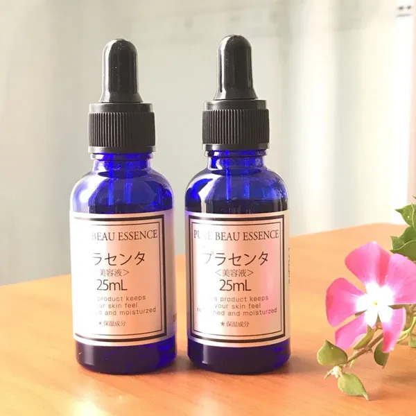 Serum nhau thai cừu Nhật m&agrave;u t&iacute;m Pure Beau Essence Placenta hỗ trợ trị n&aacute;m, t&agrave;n nhang