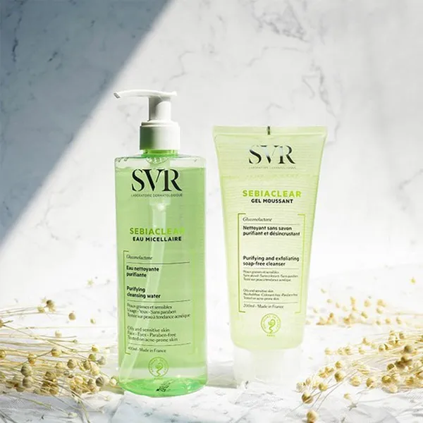 Sữa rửa mặt trị mụn ẩn da dầu SVR Sebiaclear&nbsp;cho nữ
