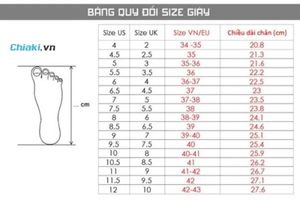 bảng size gi&agrave;y charles and keith,size gi&agrave;y charles & keith, c&aacute;ch chọn size gi&agrave;y charles and keith, c&aacute;ch đo size gi&agrave;y charles and keith, bảng đo size gi&agrave;y charles and keith