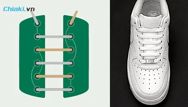 C&aacute;ch buộc d&acirc;y gi&agrave;y Nike Air kiểu giấu d&acirc;y