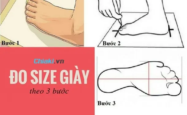 Hướng dẫn c&aacute;ch đo size ch&acirc;n để chọn ra size gi&agrave;y ch&iacute;nh x&aacute;c
