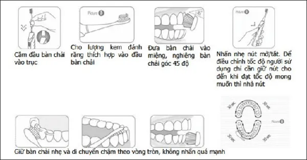 hướng dẫn sử dụng b&agrave;n chải điện oral b