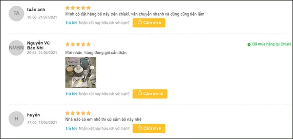 Nhận x&eacute;t của kh&aacute;ch h&agrave;ng về m&aacute;y xay Moaz B&eacute;b&eacute; MB&ndash;026