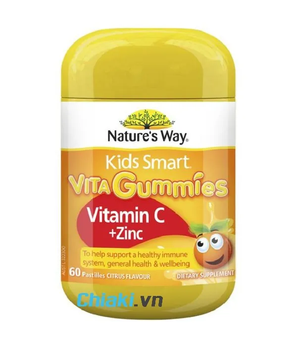 vitamin tổng hợp cho b&eacute; của &Uacute;c Gummies bổ sung vitamin C v&agrave; kẽm