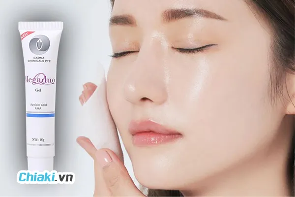 Sản phẩm trị mụn ở hiệu thuốc - Gel trị mụn ngừa th&acirc;m Megaduo