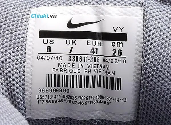 Ph&acirc;n biệt gi&agrave;y Nike thật giả qua logo