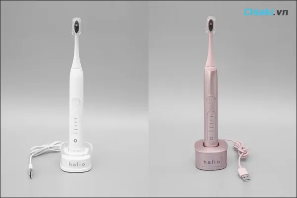 review b&agrave;n chải điện Halio về thiết kế