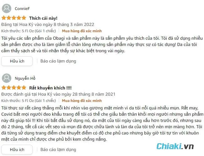Đ&aacute;nh gi&aacute; Toner trắng da cho da dầu BHA Obagi Clenziderm từ người d&ugrave;ng
