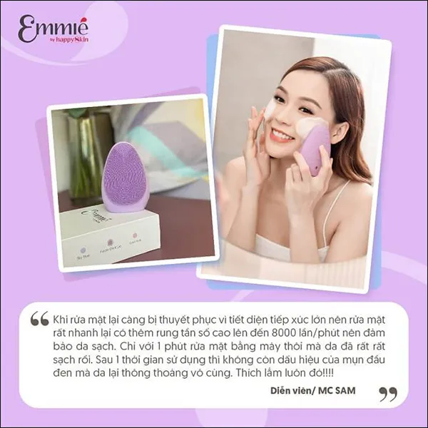 Review m&aacute;y rửa mặt Emmie của diễn vi&ecirc;n Sam