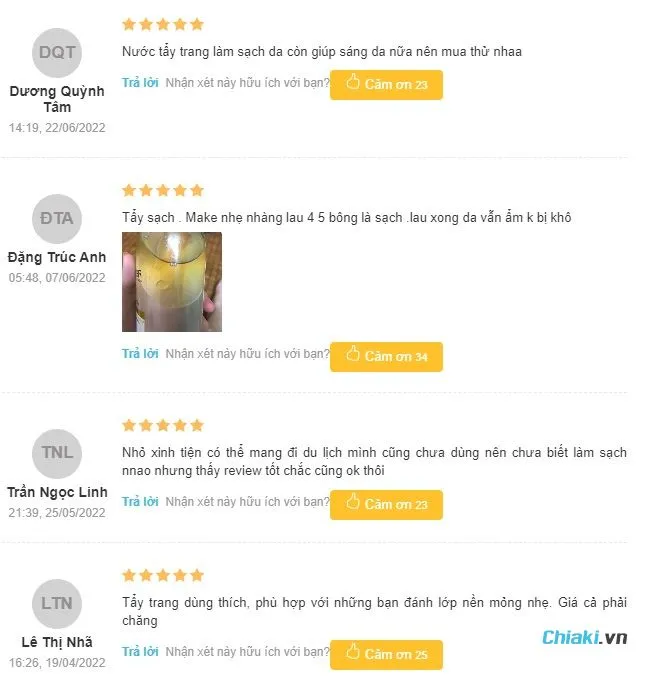 Review nước tẩy trang Garnier cho b&agrave; bầu từ người sử dụng