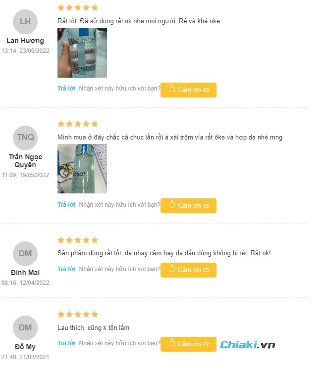 Review nước tẩy trang La Roche-Posay d&agrave;nh cho b&agrave; bầu từ người sử dụng