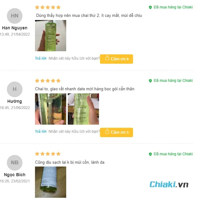 Review nước tẩy trang SVR tốt cho b&agrave; bầu từ người sử dụng