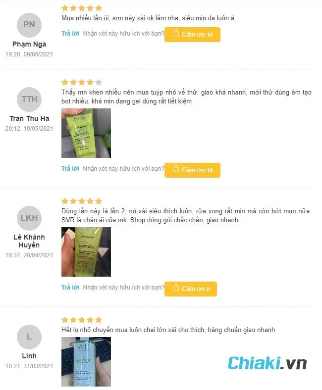 Review sữa rửa mặt cho da hỗn hợp SVR