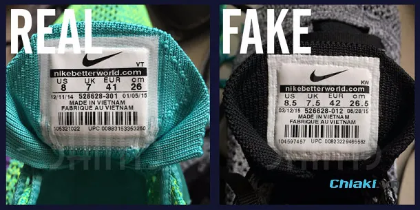 C&aacute;ch check gi&agrave;y Nike ch&iacute;nh h&atilde;ng qua tem gi&agrave;y