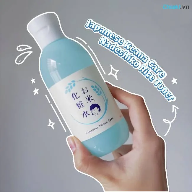 Toner gạo Nhật Keana Rice gi&uacute;p giảm th&acirc;m n&aacute;m từ c&aacute;m gạo