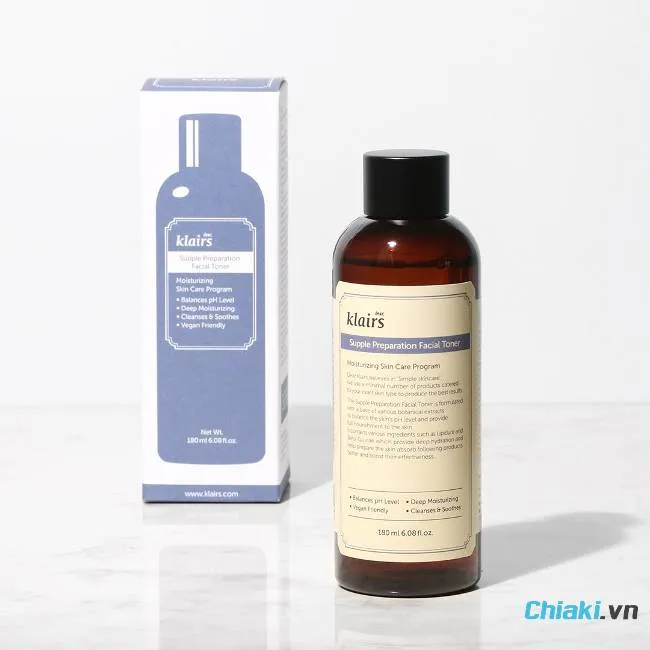 Toner kh&ocirc;ng cồn cho da kh&ocirc; Dear Klairs Supple Preparation Facial&nbsp;