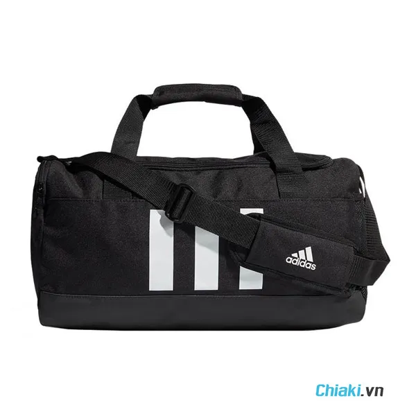T&uacute;i du lịch Adidas Logo Essentials 3-stripes GN2041 m&agrave;u đen