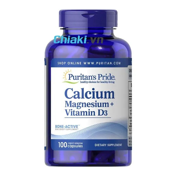 h&agrave;m lượng canxi cho b&agrave; bầu, Vi&ecirc;n uống Calcium Magnesium Vitamin D3&nbsp;
