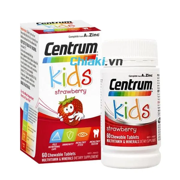 vitamin tổng hợp cho b&eacute; của &Uacute;c Centrum Kids Strawberry&nbsp;